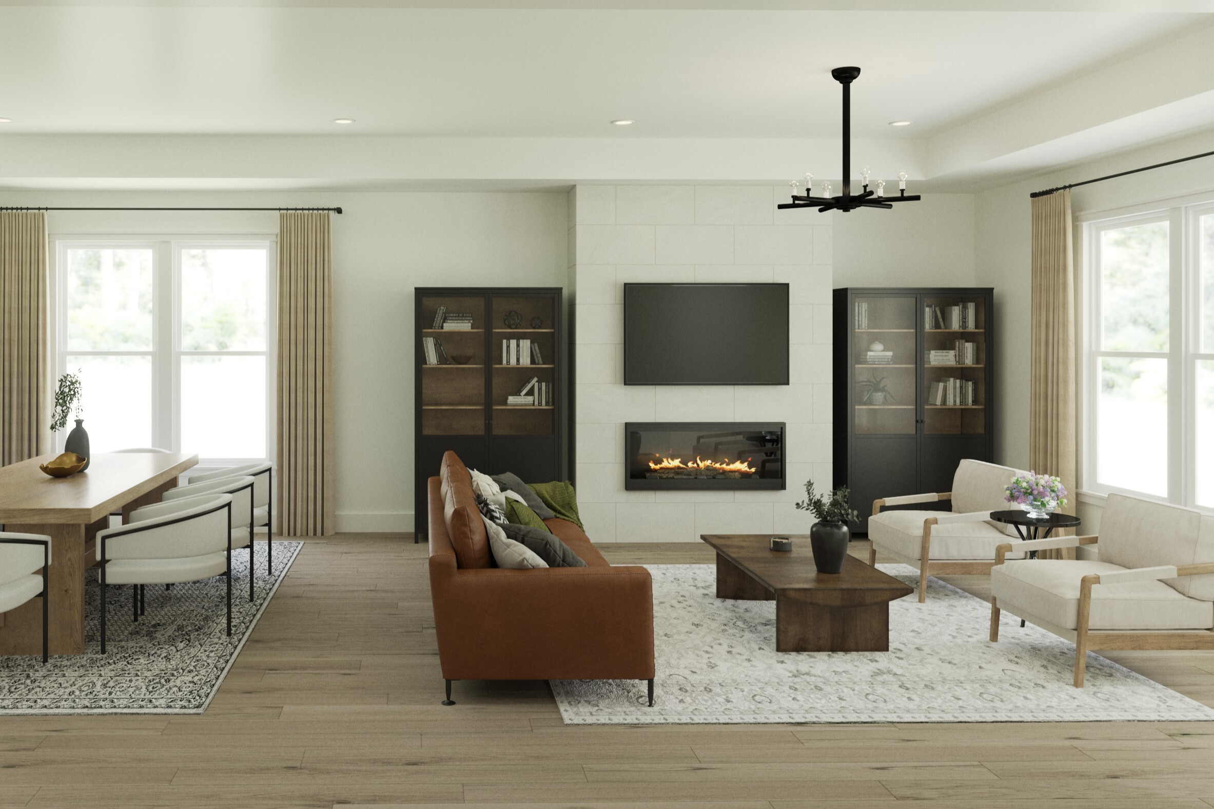 197695_Fischer Homes_Master Plan_Linden_Family Room_Dining Room1