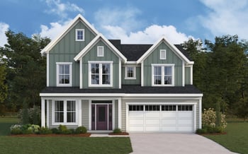 Willow Modern Farmhouse Siding. fischer homes new home build