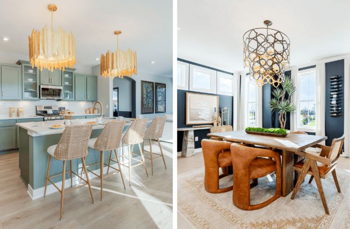 Statement Lighting in a Fischer Home