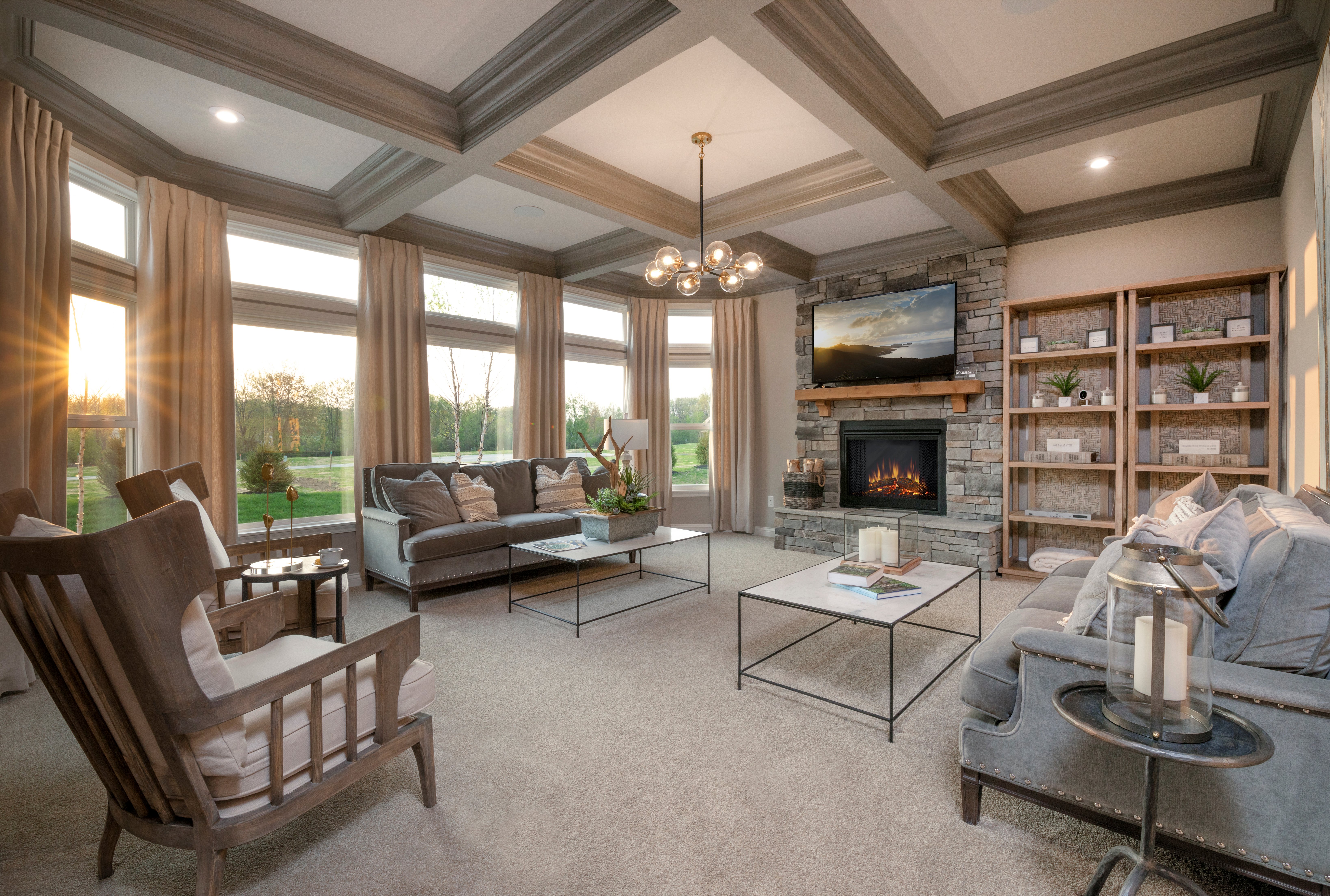 Transitional Interior Design by Fischer Homes