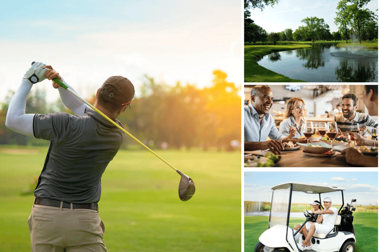 Pictures of Ulen Country Club With People Enjoying Facilities and Golf