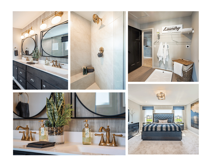 Every owner's suite is paired with an en suite bathroom with the options of having a double bowled vanity, walk-in closet, soaking tub, or a luxury shower. All of these options allow for maximum relaxation after a long day.