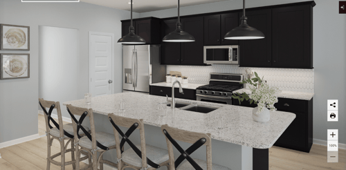 In this example, we are looking at an Avery floorplan from our Designer collection of homes with these design elements!