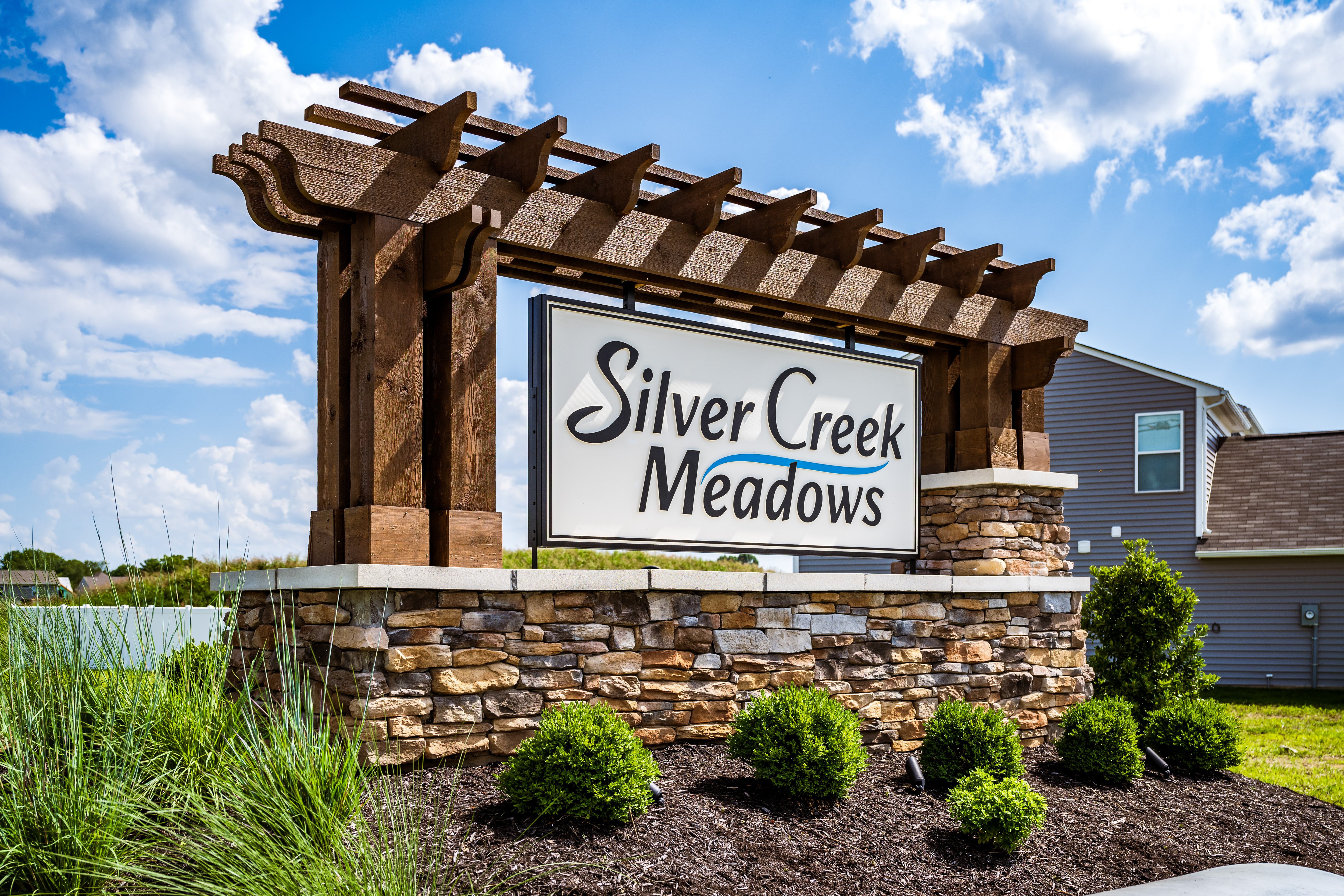 silver creek meadows entrance sign