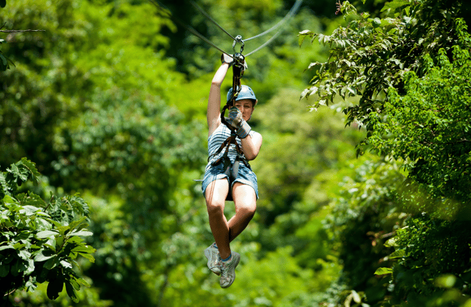 Ziplining at the Creation Museum