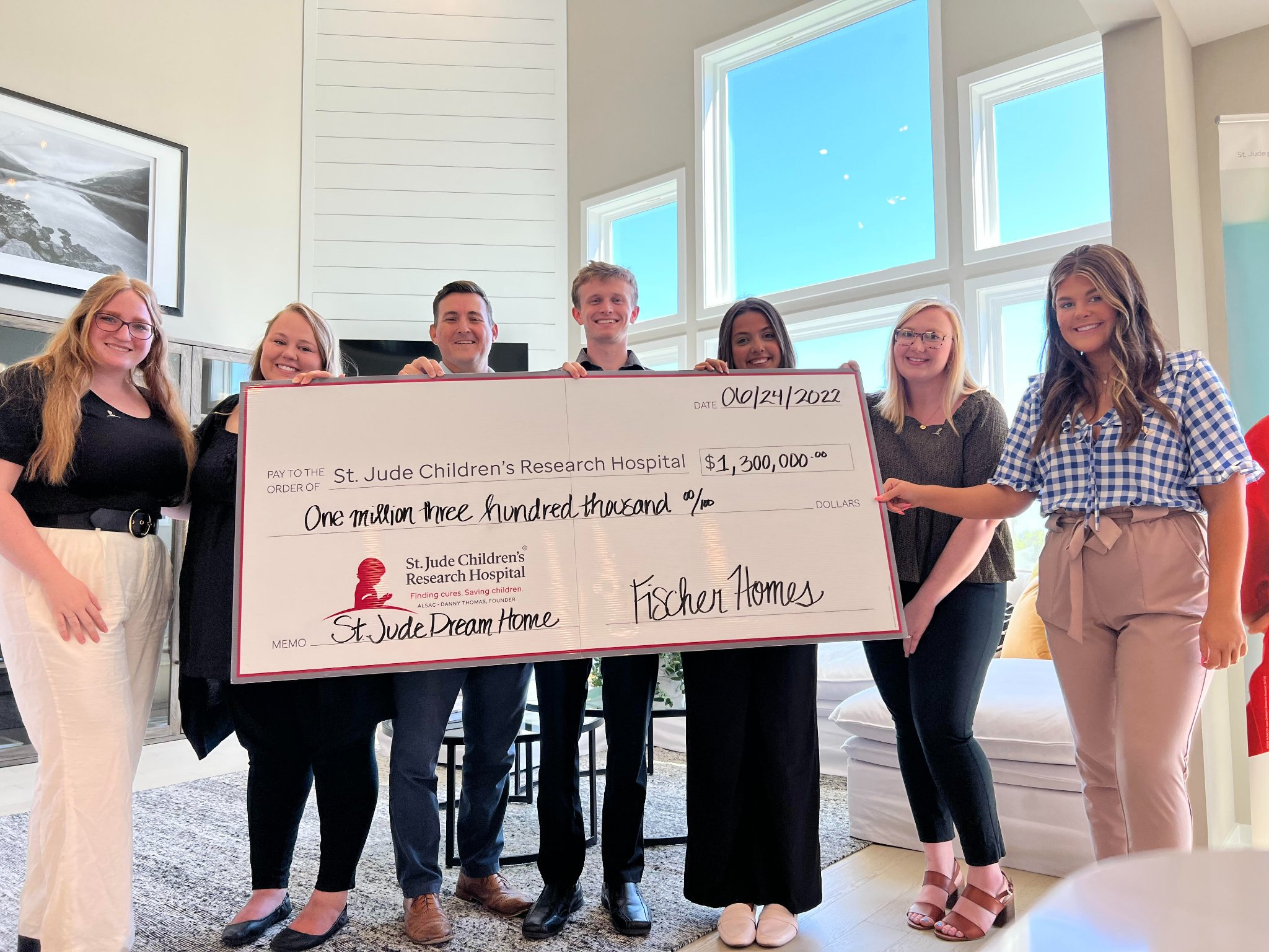 Fischer Homes is a proud builder of the St. Jude Dream Home, with the hopes of raising $5 million for this amazing cause this year. 