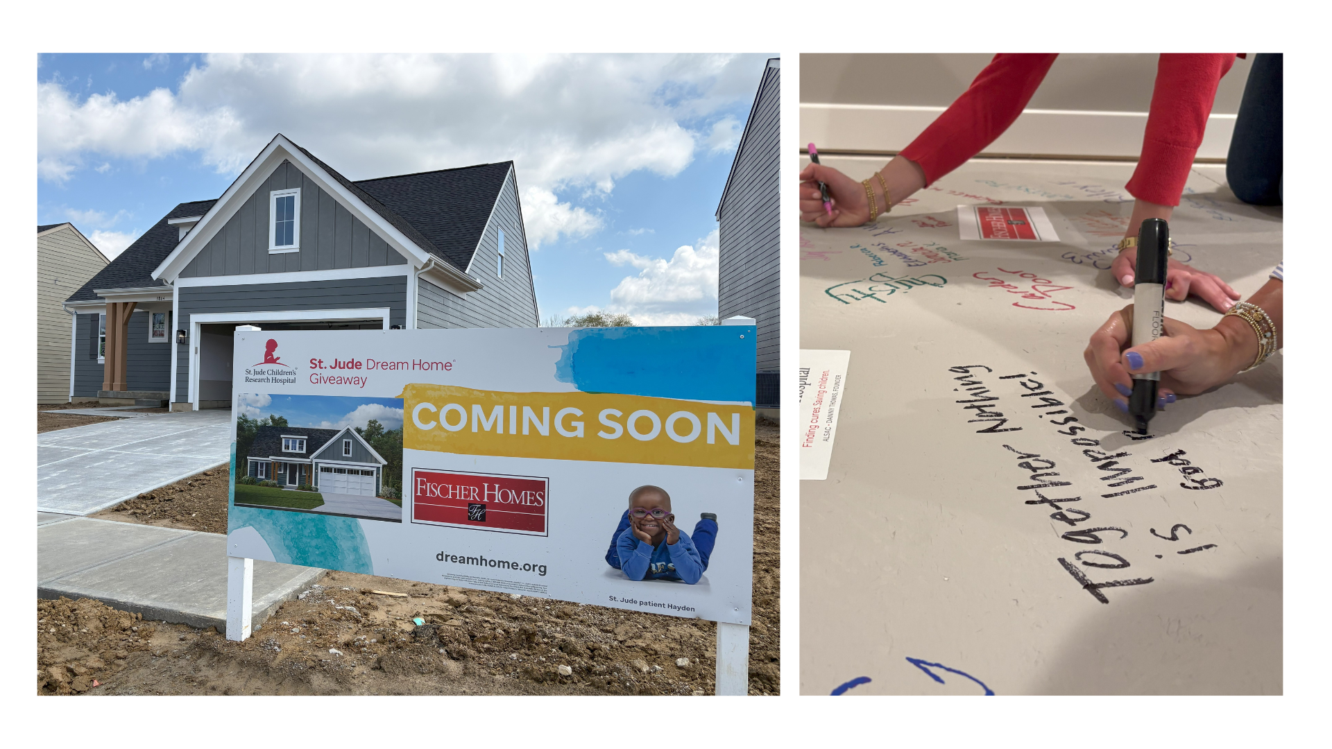 Message of Hope: Floor Signing at The 2025 Cincinnati St. Jude Dream Home