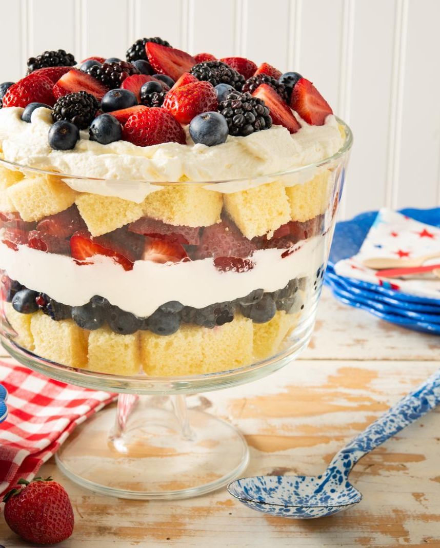 Celebrate the Red, White, and Blue With This Patriotic Trifle