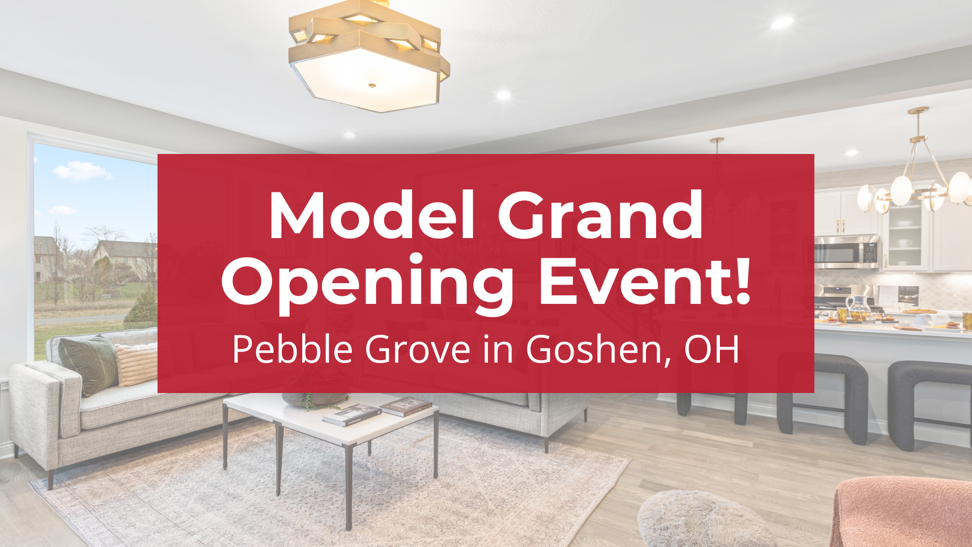 Model Grand Opening at Pebble Grove in Goshen, Ohio!