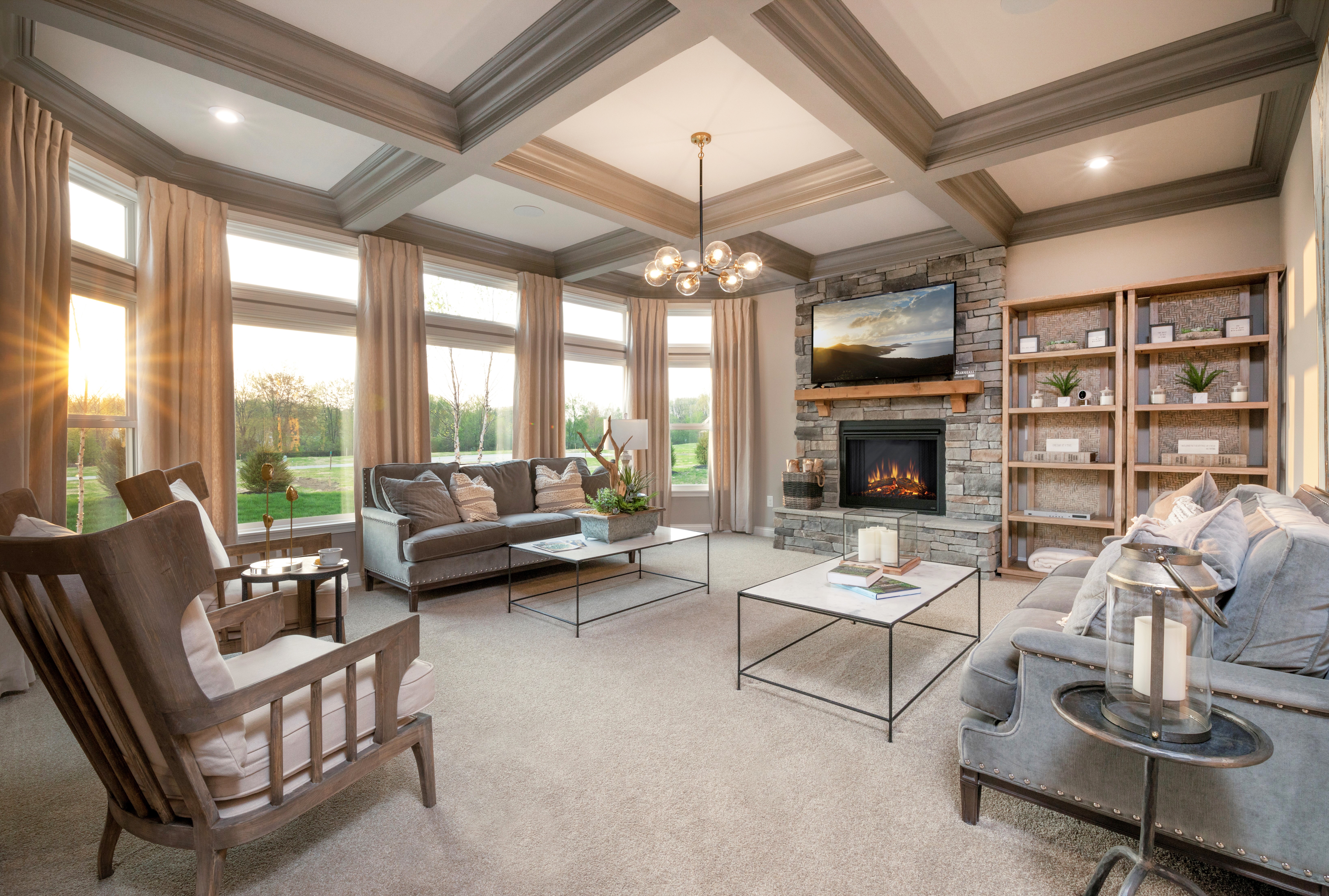 Grande Pointe at North Orange in Olentangy Local School District large living room