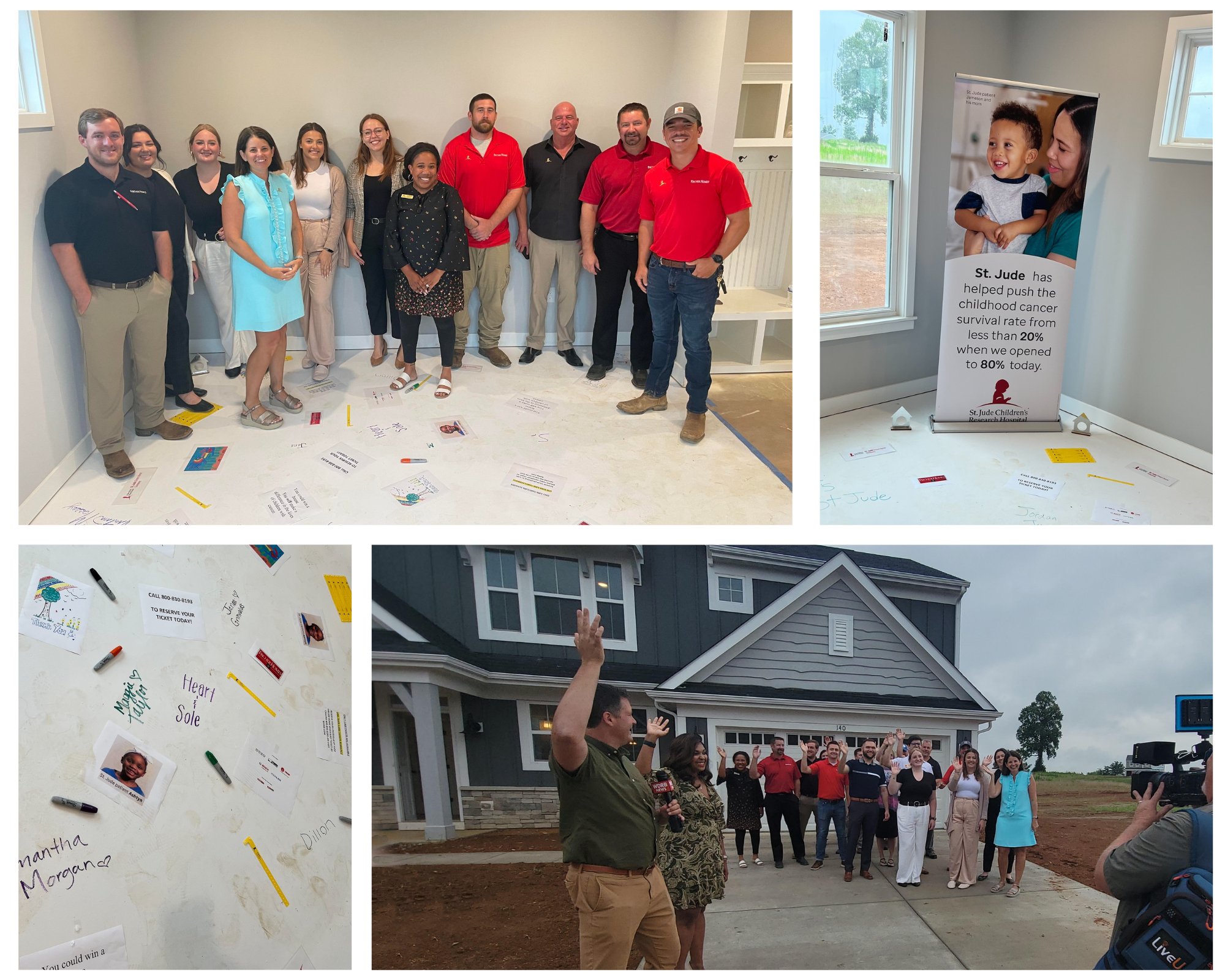 On Thursday, July 28th Fischer Homes hosted the annual Floor Signing Event at the Louisville St. Jude Dream Home, inviting vendors and their teams to come out and sign the floors to support the children of St. Jude.
