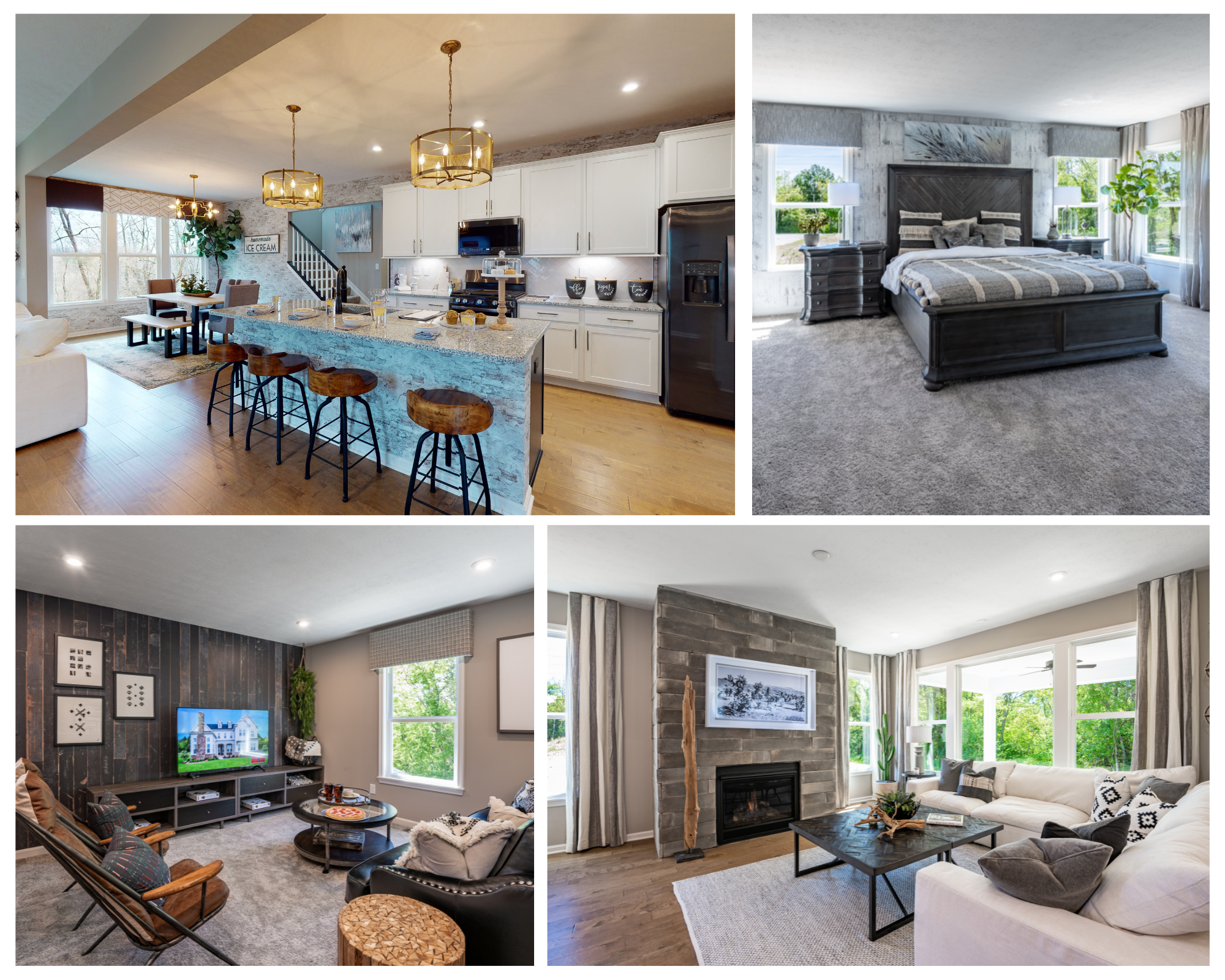 The featured model home at Bridle Run, is the floorplan the Wyatt, from the Designer Collection of Homes.